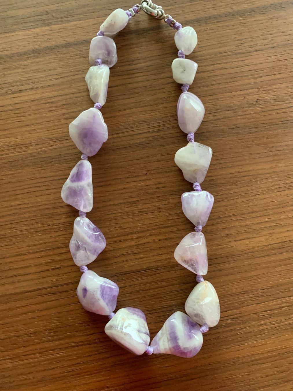 Catenine: Halskette  Amethyst, geknüpft – Usato da schmerikon venduto da nicole091 1