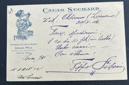 Postkarte Ascona mit Suchard Aufdruck 