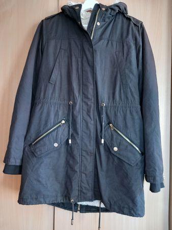 Veste parka MANGO Casual noire
