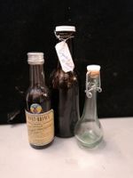 3 Anciennes Bouteilles Verre Vintage Liqueur Noix Fernet