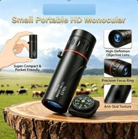 Neues Small Portable HD Monocular Fernrohr (schwarz-4x10 cm)