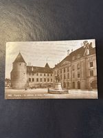 Carte Postale Ancienne Yverdon, Château et Statue Rare