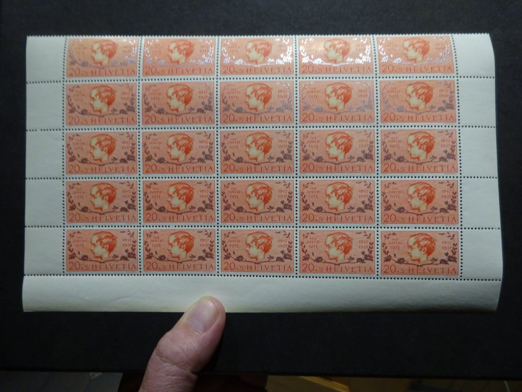 Tutti i francobolli: 1937 PJ in Halbbogen  postfrisch** – Usato da Appenzell-Steinegg venduto da adi1975 1