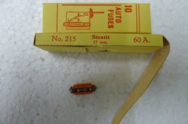 Steatit Sicherung 60 A 17 mm Nr. 215 neu