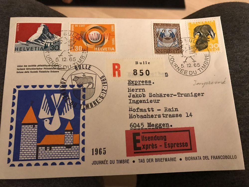 Polen Briefmarken 1965 „Tag Der Briefmarke“ – 1621Zf-1622Zf Mit Zierfeld, Postfrisch MNH
