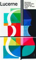 LUCERNE SEMAINES INT. DE MUSIQUE 1959 - Affiche originale