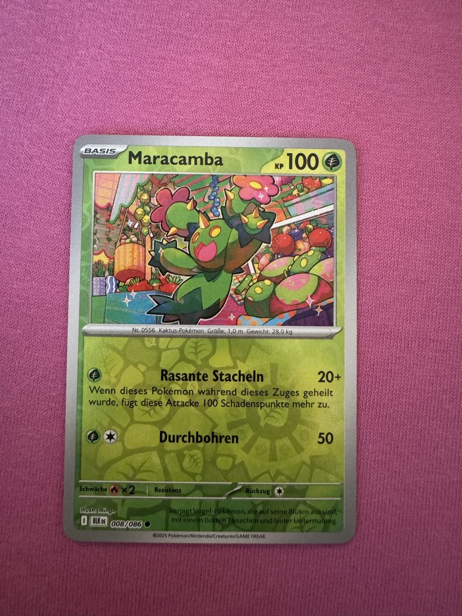 Cartoline: Pokemon Maracamba Reverse Holo 8 (Schwarze Blitze) – Nuovo (secondo la descrizione) da Winterthur venduto da Bursa.16