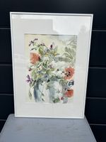 Aquarell gelbe Blumen von Dentzler, inkl. Rahmen, 50x70