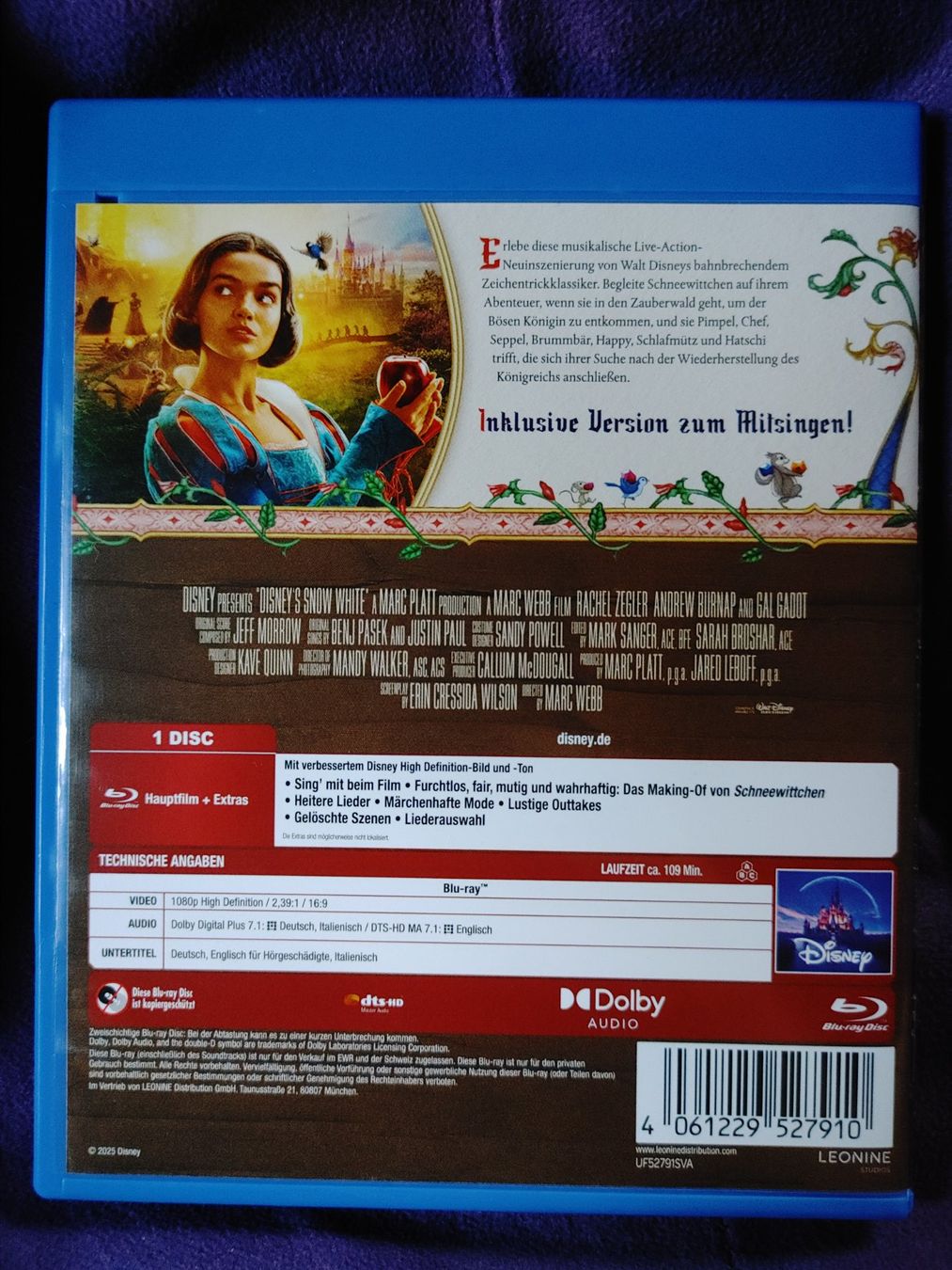 Tous les DVDs: Disney - Schneewittchen (2025) - Blu Ray – D'occasion à Ibach par FinrodTaralom 1