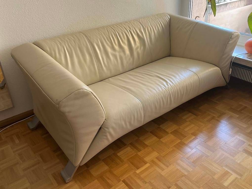 Rolf Benz Sofas: Ledersofa von Rolf Benz, 2-Sitzer – D'occasion à Allschwil par pa.die