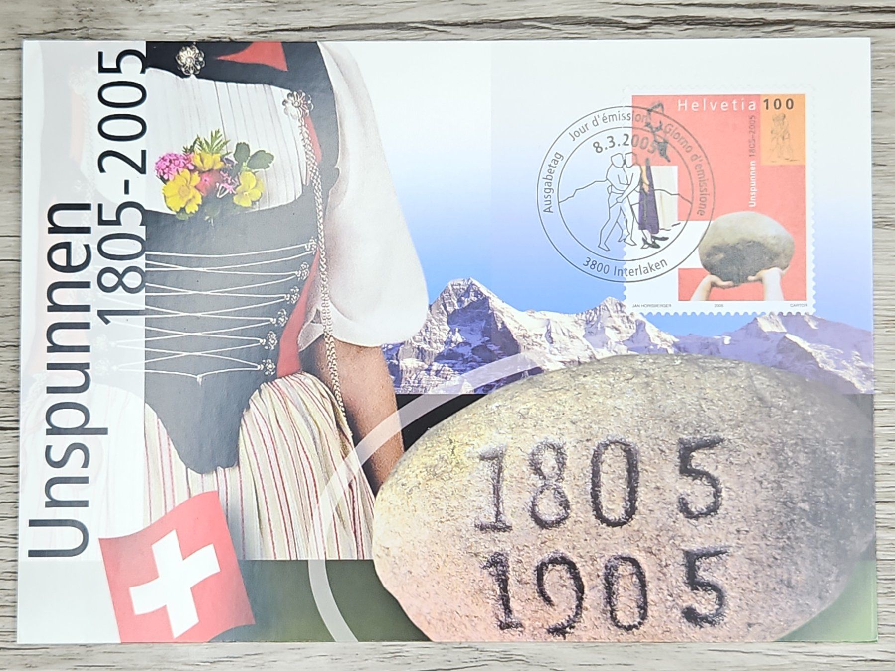 Tutti i francobolli: CL04 Carte Postale + Timbre Suisse 2005 – Usato da Cousset venduto da Patrick_Collections