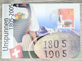CL04 Carte Postale + Timbre Suisse 2005