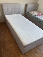 Gepolstertes Bett 90x200 cm – Beige