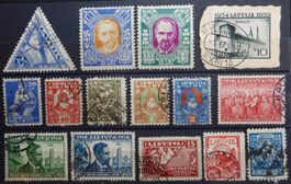 Litauen und Lettland Lot mit alten Werten