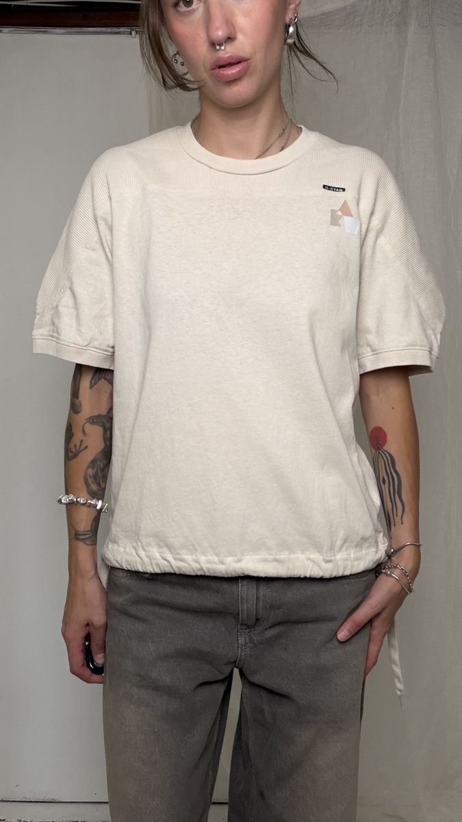 G-Star T-Shirts: G-Star RAW T-Shirt beige  – Gebraucht aus Knonau von Grapesvintage 7