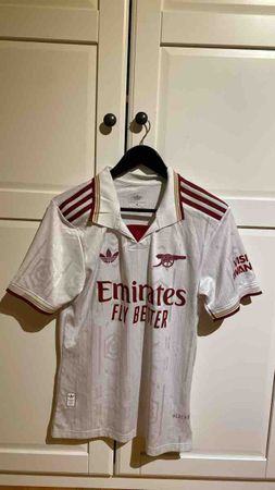 Arsenal FC Adidas Trikot Weiss Grösse M neuwertig