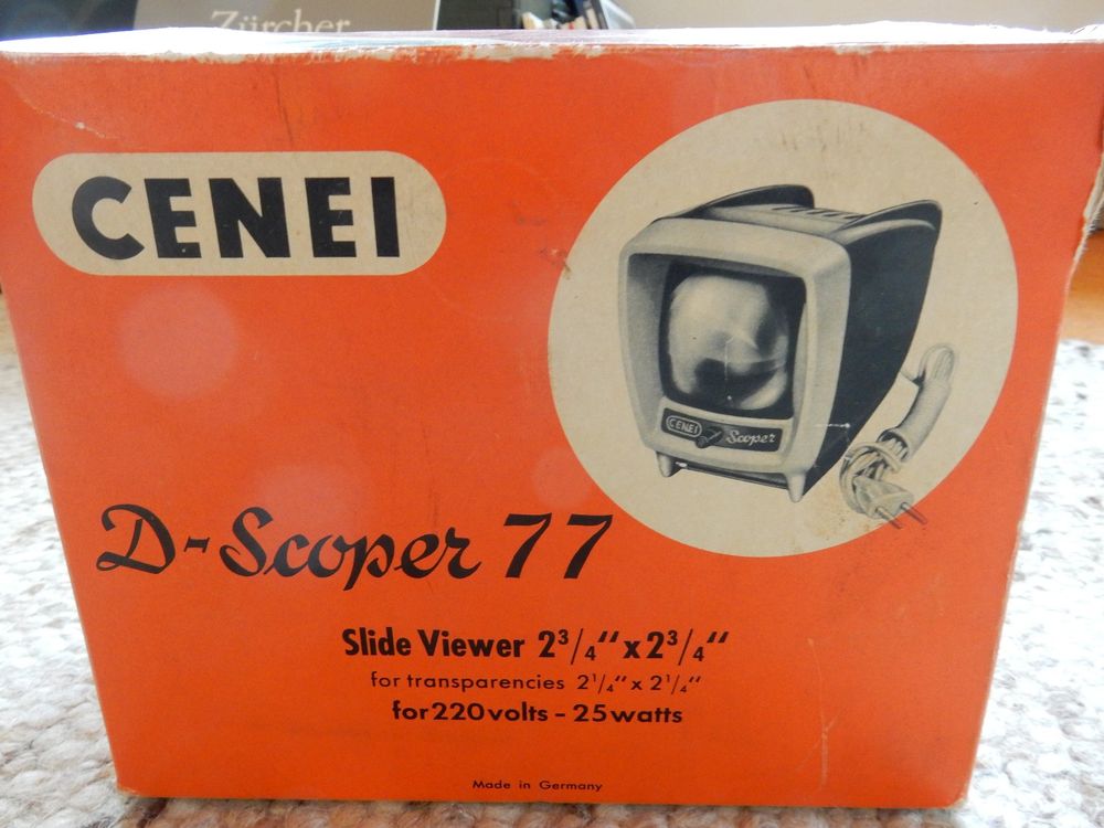 antiker Cenei D-Scoper 77 Dia-Betrachter, Vintage, OVP (Gebraucht) in ...