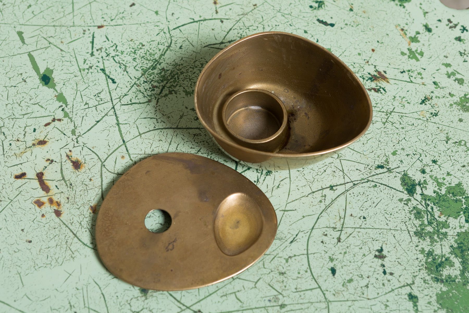 Portacandele: Aesop Oil Burner - Duftlampe aus Messing – Usato da Bern venduto da sales_et 2