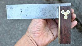 antik Schreinerwinkel HENRY DISSTON & SONS US PH Verzierung