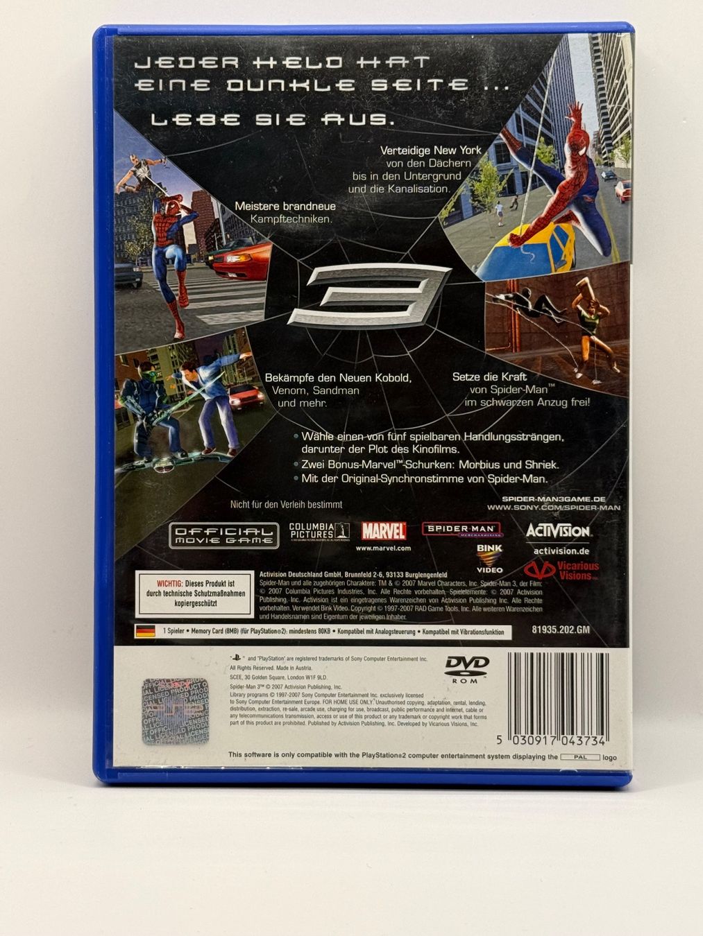Spiele: 2 x Spider-Man & Spider-Man 3- Playstation 2 - CIB – Gebraucht aus Dietikon von gab_qz7y 1