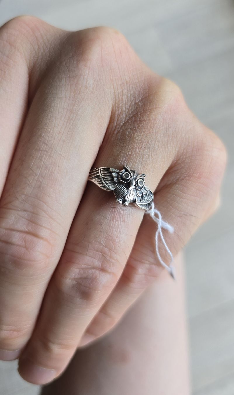Ringe: Vintage Ring Styl Native "Silberne Eule"  925 Silber – Gebraucht aus Basel von ALEXANDER4056 9