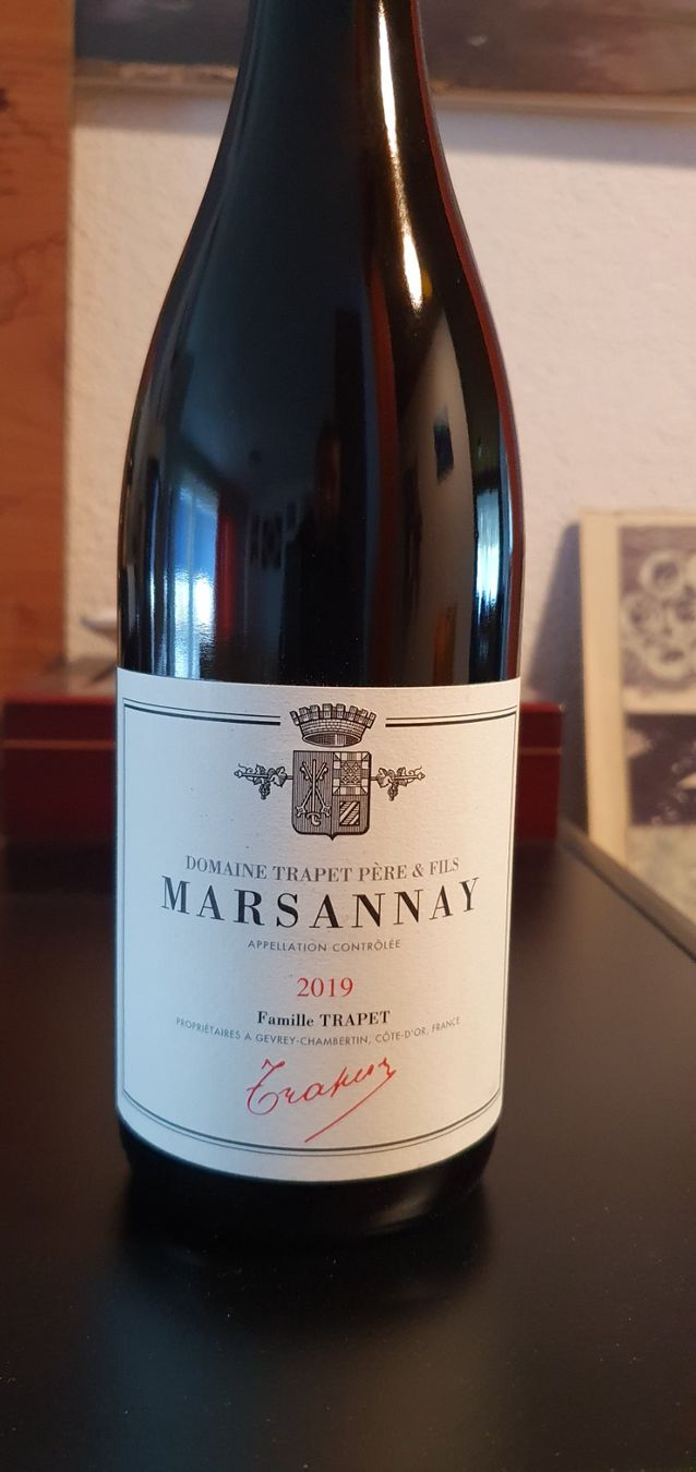 Vino: TRAPET MARSANNAY 2019 – Nuovo e nell'imballaggio originale da Lenzburg venduto da Reto013 2