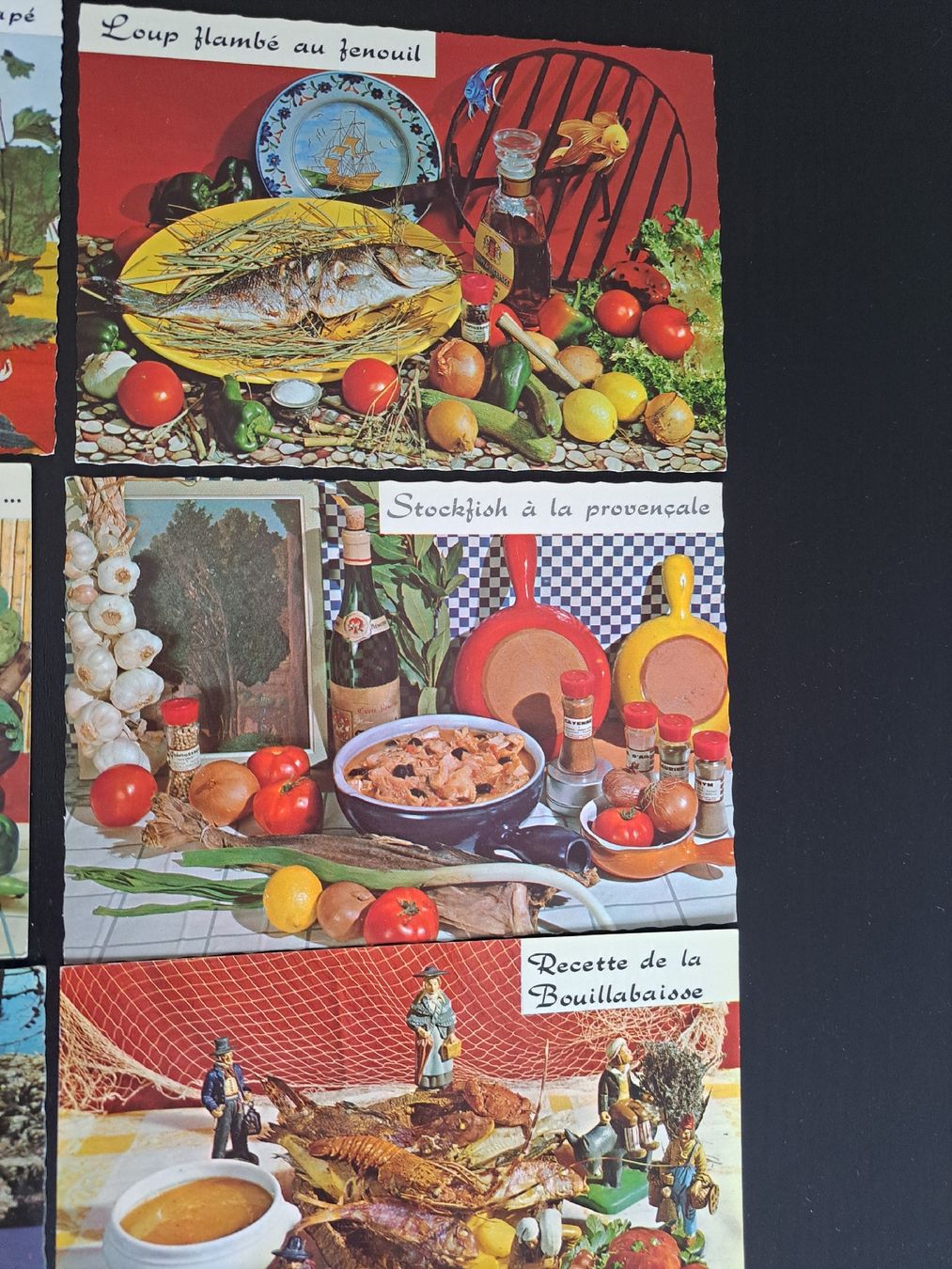 Cartoline postali: 6 Postkarten mit Rezepten 70er Frankreich – Nuovo (secondo la descrizione) da Riehen venduto da Appia48 2