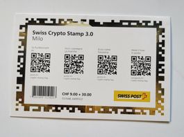 (421) Crypto Stamp 3.0 «Milo» weltweit nur 4500 Exemplare !!