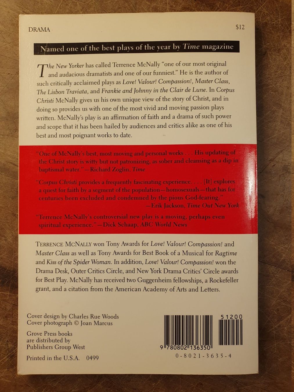 Libri: Corpus Christi - Terrence McNally – Usato da Zürich venduto da loosebone 5