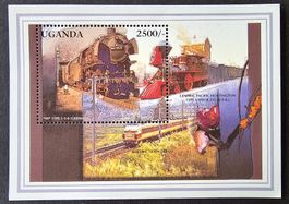 Uganda-Mi Block 265 ** (1996) Bahnmotive