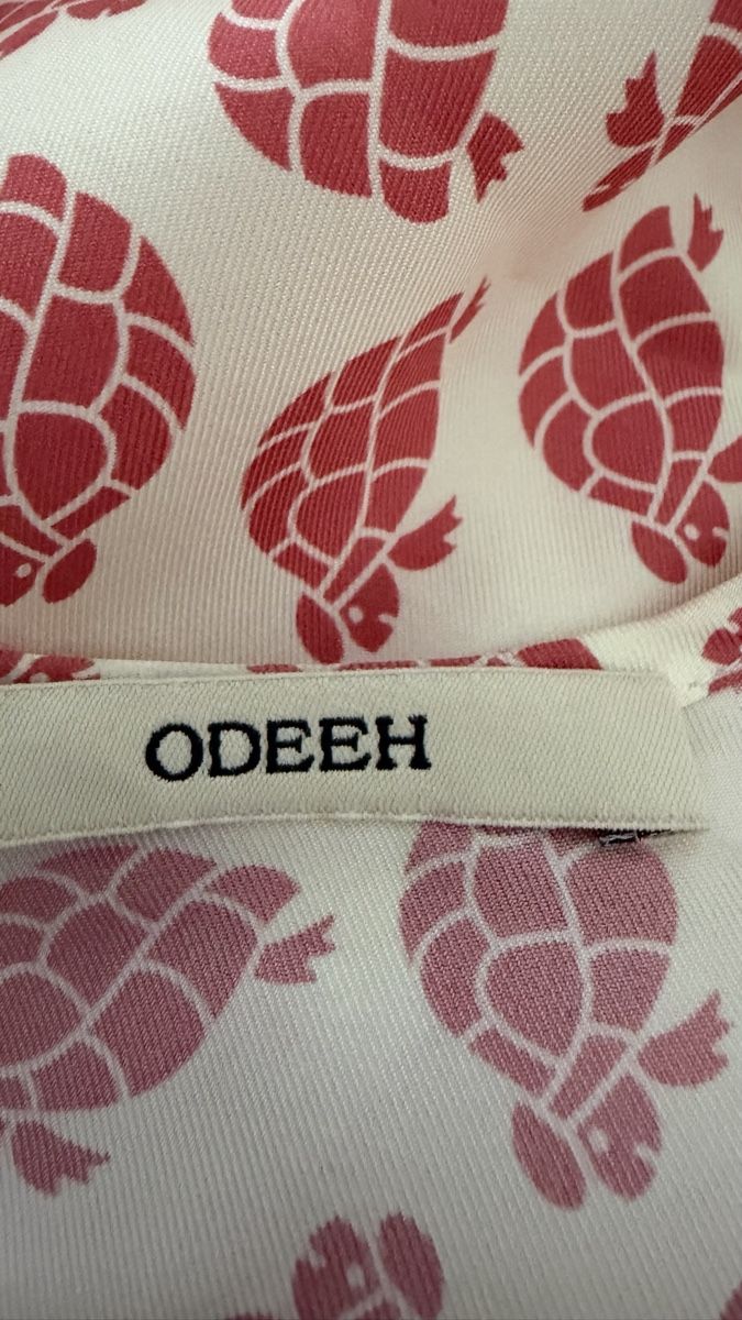 Odeeh Camicette: Odeeh Seidenbluse mit Schildkrötenmuster Grösse 34 – Nuovo (secondo la descrizione) da Uster venduto da nichtmehrmeins 3
