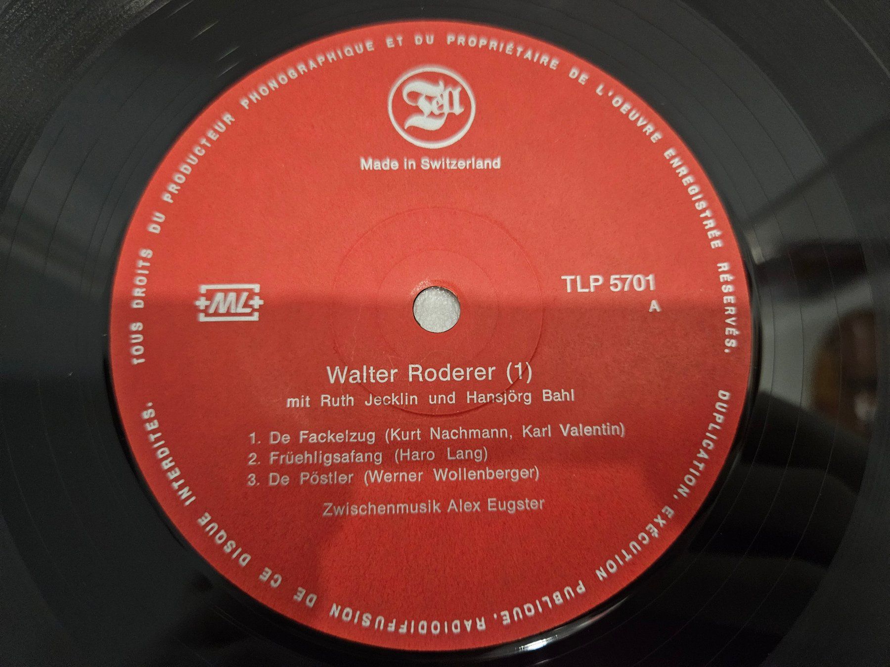Dischi in vinile: Walter Roderer – 1 (LP, Comedy) – Usato da Uster venduto da Vinyl-Leidenschaft 3