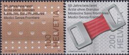 2021, Nr.1852+1853 (Ärtzte ohne Grenzen) postfrisch **.