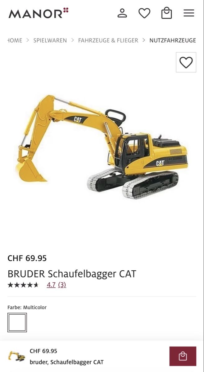 Bruder Spielzeuge: Bagger – Gebraucht aus Suhr von ase_s2bd 4