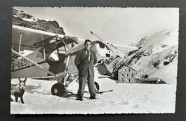 Gletscherpilot Herrmann Geiger m.Piper Super Cub, Mutthornh.