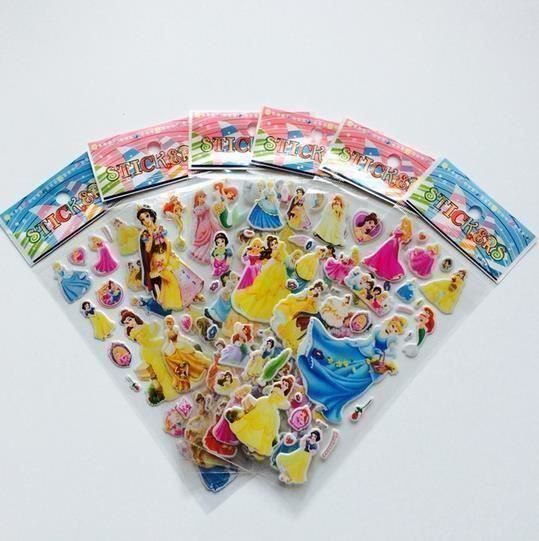 Aufkleber: 10 feuilles autocollants 3D princesses – Neu und originalverpackt aus Gurmels von Swisspod 2