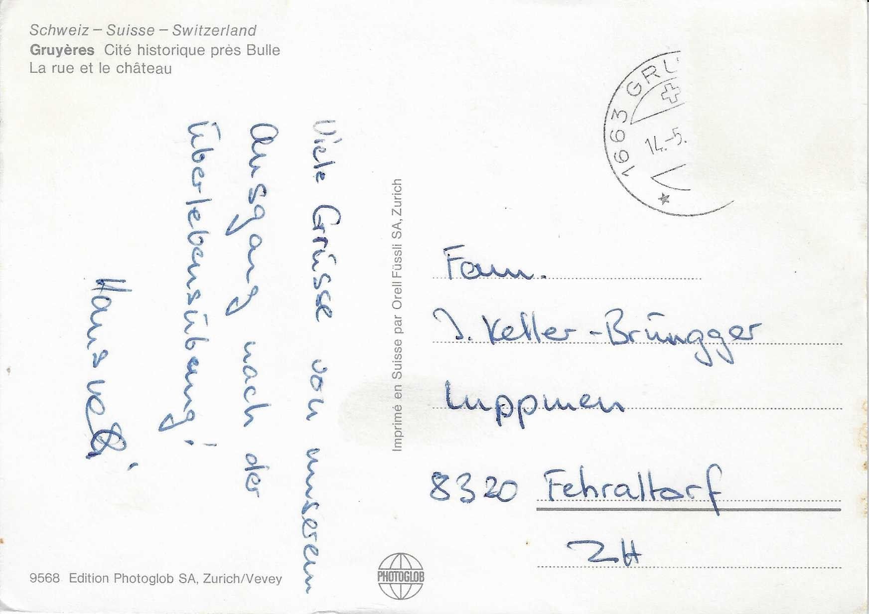 Cartes postales: Gruyères FR – D'occasion à Rothrist par Stranglehold 1