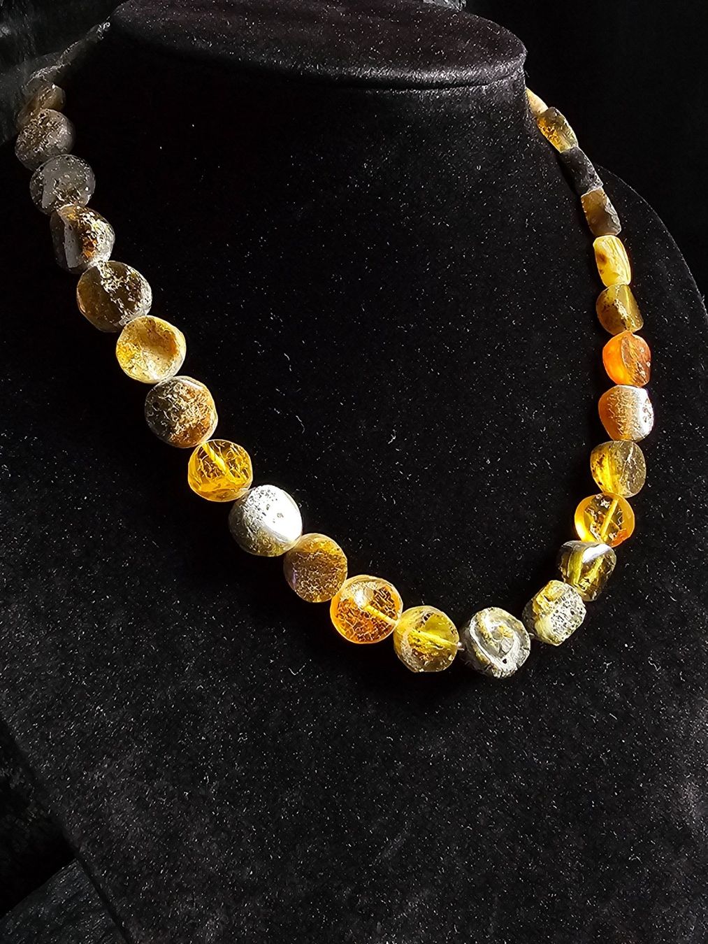 Catenine: 20g Bernsteinkette dunkle Scheiben - Handarbeit Talisman – Nuovo (secondo la descrizione) da Riedt b. Erlen venduto da Gottestraene 1
