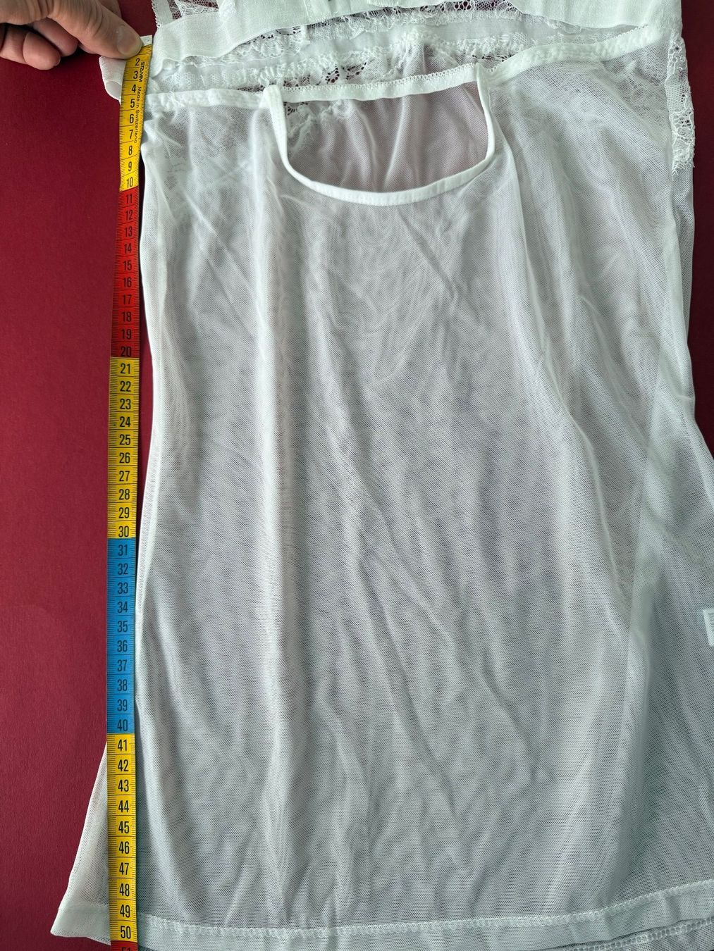 Altra biancheria intima: MANOUKIAN, Nuisette mit String, Grösse L, Farbe Weiss – Nuovo e nell'imballaggio originale da Rudolfstetten venduto da gst_g7xl 9