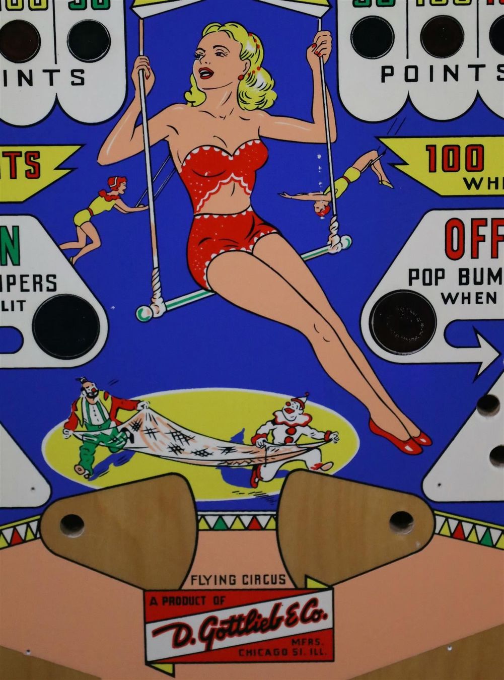 Flipper: Flipper Spielfeld "Flying Circus" 1961 – Usato da Birrwil venduto da brandschatz_birrwil 3