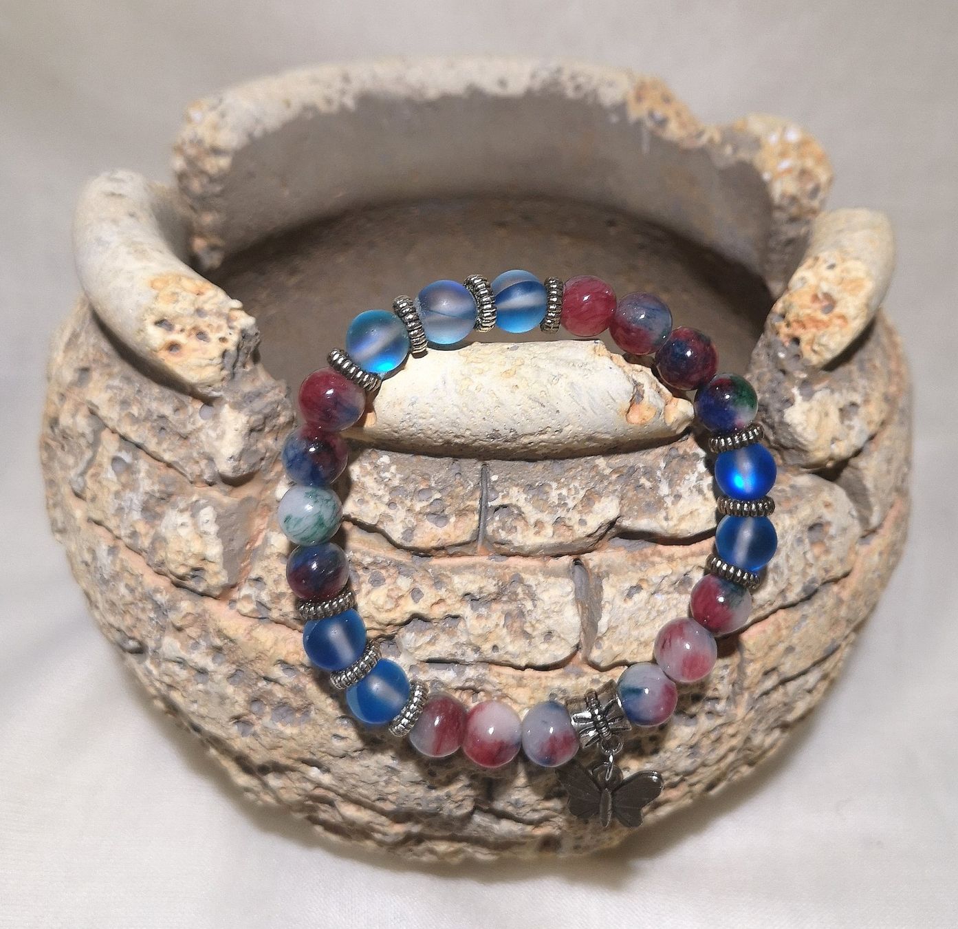 Armbänder & -reifen: blaue Kristall-Schmetterling Armk. – Neu (gemäss Beschreibung) aus Unterkulm von  5