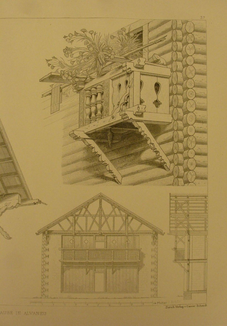 Foto & Immagini: ZERNEZ & ALVANEU, STAHLRADIERUNG 1886 – Usato da Grüningen venduto da Kartensammler 3