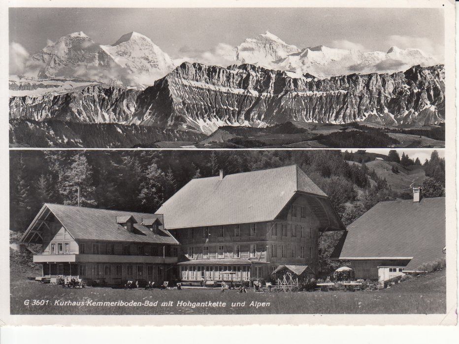 Ansichtskarten: Kemmeriboden-Bad 1951 – Gebraucht aus Bürglen TG von StampGraf