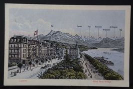 AK Luzern, Hotel Beau Rivage 1911