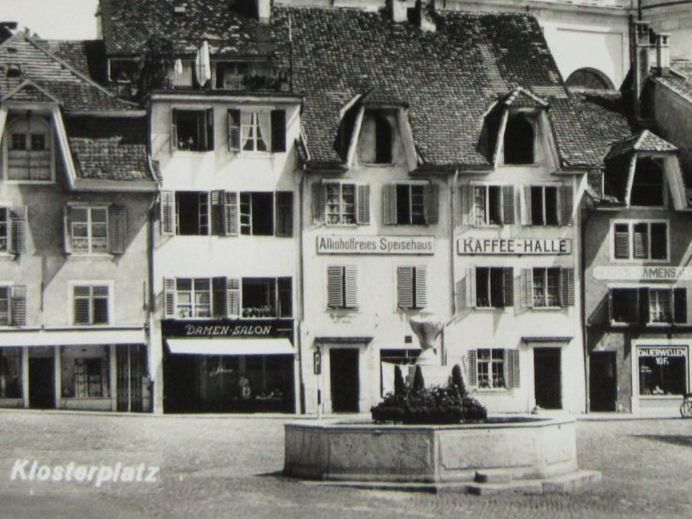 Cartoline postali: SOLOTHURN KLOSTERPLATZ KAFFEEHALLE SO AK – Usato da Ettingen venduto da Hausi4711 1
