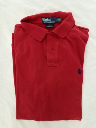 Polo Ralph Lauren Men's Red Polo Shirt Size L