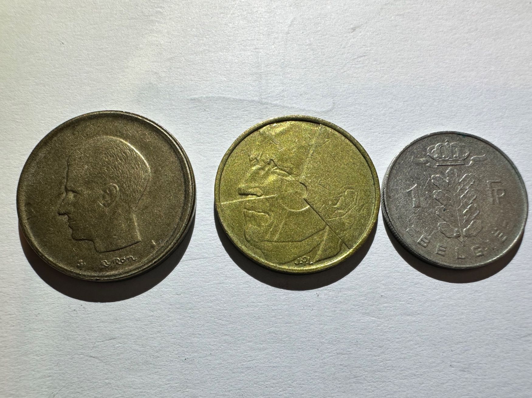 Tutti le monete: Lot de 3 pièces belges – Usato da St-Maurice venduto da Gigione01 1