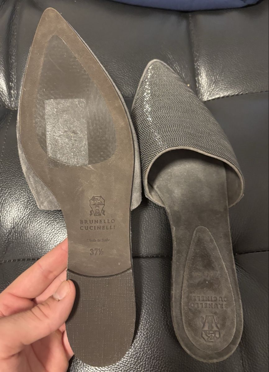 Brunello Cucinelli Scarpe da donna: Brunello Cucinelli Grey Sandals – Usato da Chur venduto da Cuteclothes7k 2