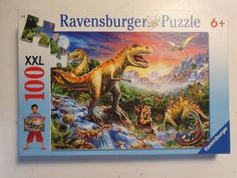 Ravensburger Puzzle Bei den Dinosauriern XXL 100 Teilig