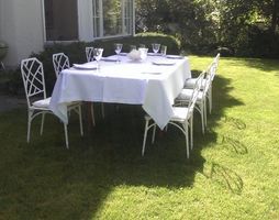 Gartenstühle weiss 6er Set gute Zustand